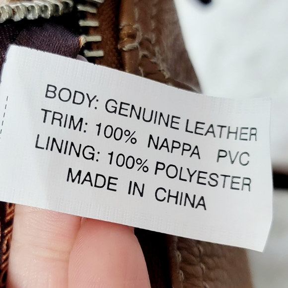 Tignanello Genuine Leather Tan Satchel Bag - Picture 11 of 13